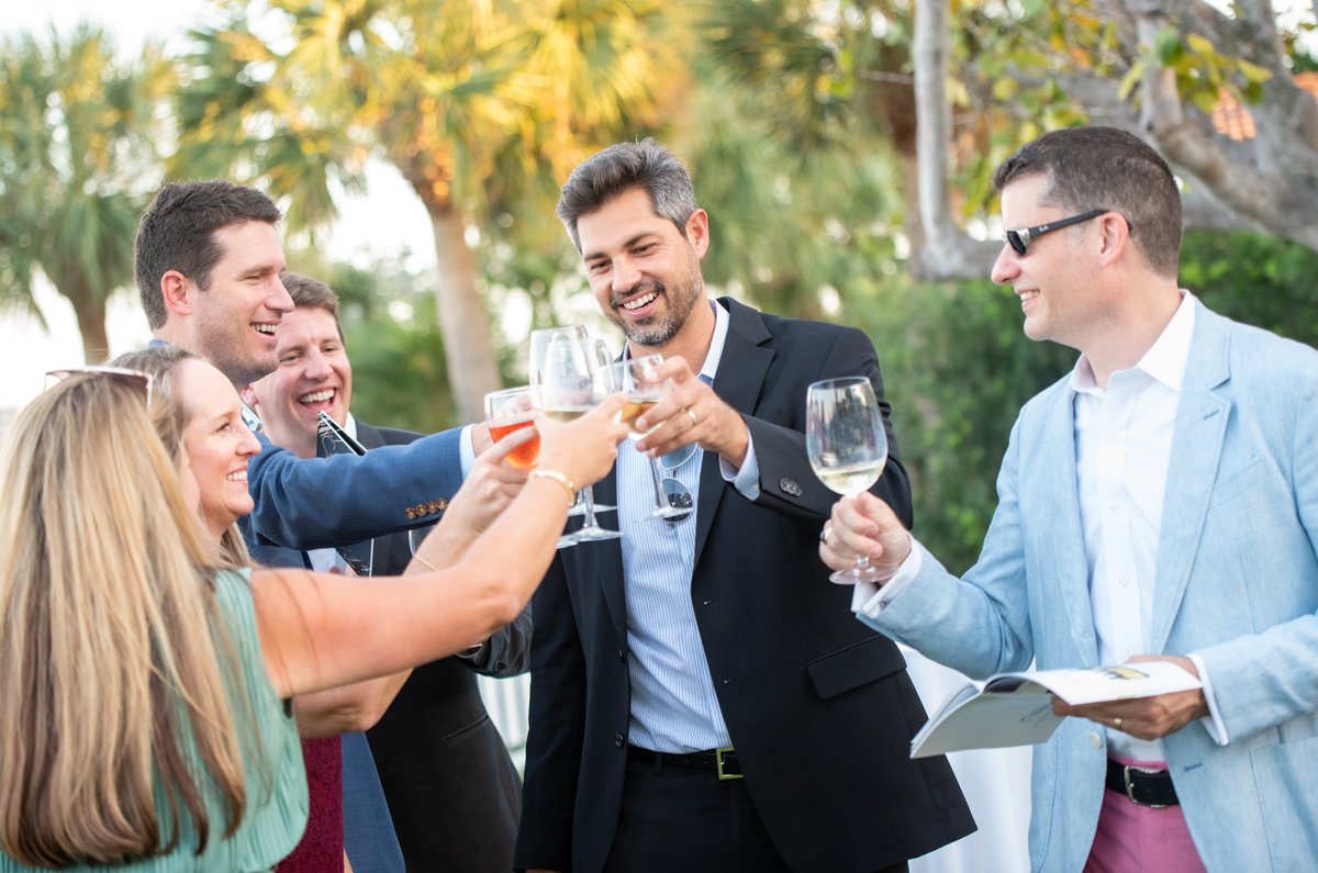 A 'toast' to all who supported Stock the Cellars - A Wine Auction Event to Benefit Take Stock in Children Palm Beach County Presented by @firstrepublic Bank. Thanks to Zac &amp; Brianna Potter, Zach Berg, Extraordinary Charities, David Abell, <a href="/VirginiaPhilip/">VirginiaPhilipWine</a> &amp; our Event Committee.