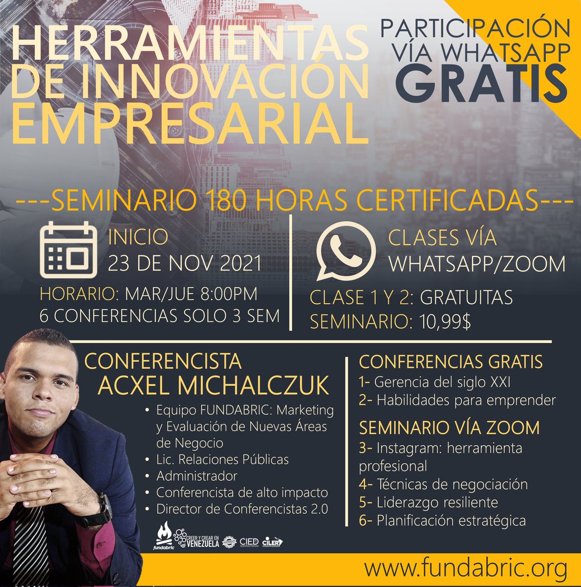FUNDABRIC's tweet photo. #ATENCION
SEMINARIO: Herramientas de Innovación Empresarial

¿Tu empresa, organización o emprendimiento posee las herramientas necesarias para brindar un buen servicio? 👇👀
https://t.co/TI4SpOLD99

No te lo puedes perder...

¡Síguenos, reacciona y comparte!

#16Nov https://t.co/q8dPNPmjle