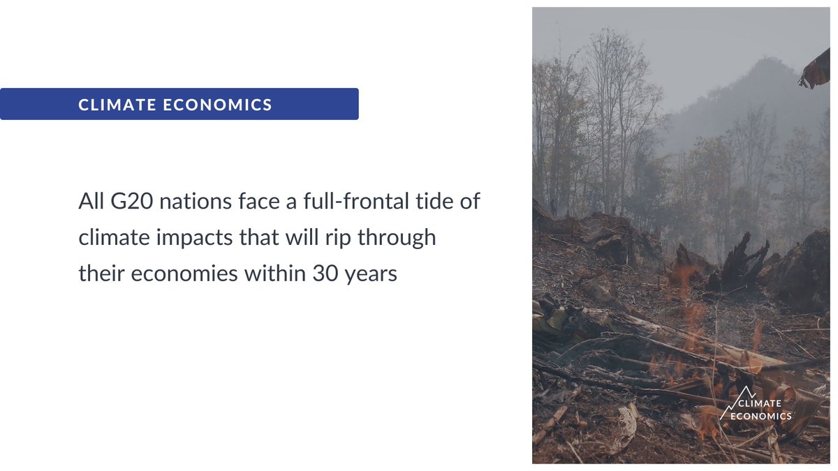 climateconomics's tweet photo. The new #G20 Climate Impacts Atlas study, based on the most recent science, reveals: heatwaves, droughts, fires and floods will increase in severity and frequency, creating risk and instability for today’s G20 growth models.

Read more ➡️https://t.co/g4zHFpc0XU

#ClimateCrisis https://t.co/kqLlv3uWub