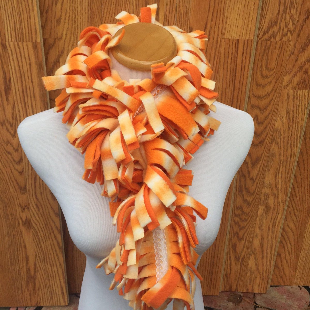 What's not to #love about this shaded #orange #fleecescarf ?! Excited to share the latest addition to our #etsy shop. $19.95 with #freeshipping. #WinterScarf #FringeScarf #giftsunder20 #giftformom #giftforher #stockingstuffer  etsy.me/3DlKOVk etsy.me/3qJ4j6T