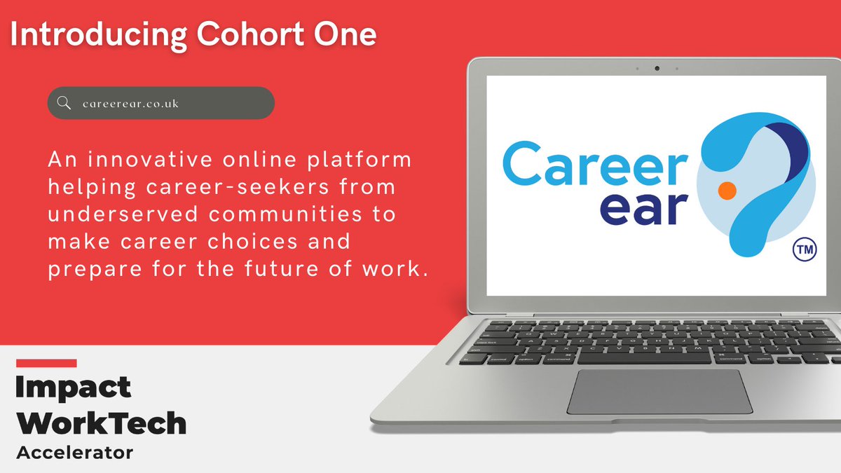 1WorkTech's tweet photo. Introducing #ImpactWorkTech Accelerator | Cohort One.

@CareerEar is an innovative online platform helping career-seekers from underserved communities make #career choices and prepare for the #futureofwork. https://t.co/WukyYLKHUz