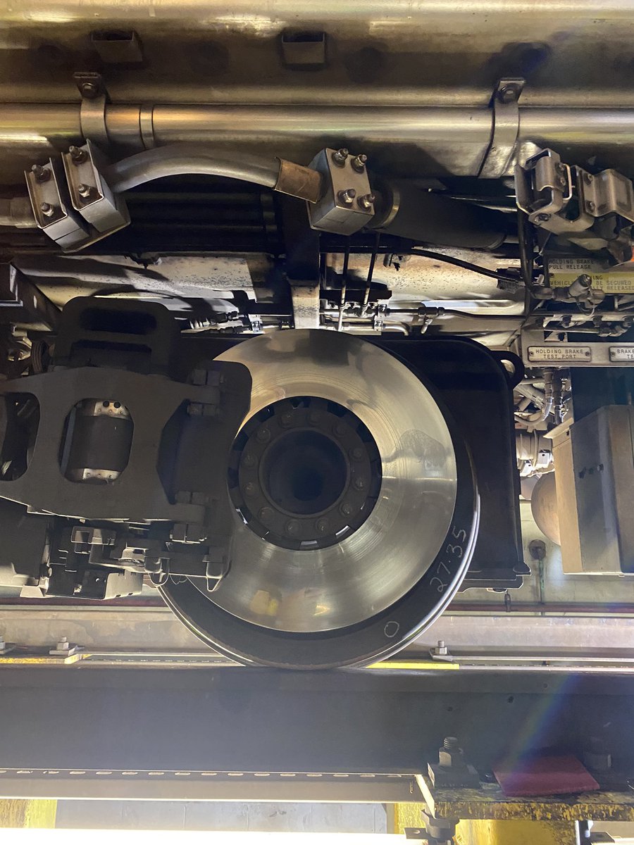 justingeorge's tweet photo. We were just given a demo of how Metro measures wheelsets on the 7000 Series railcars, which remain suspended after a defect that can cause derailments was discovered in some of the cars. #wmata couldn’t talk about the @NTSB investigation but a lot of good context. Story coming. https://t.co/0tscBPdWlm