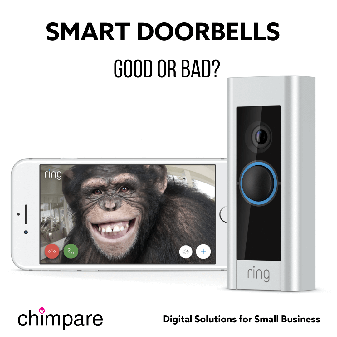 ChimpareL's tweet photo. Smart doorbells are a blessing for everyone. Ding Dong life is calling! They have connected kids with their parents overseas, stifled break-in attempts, and helped deliver babies. Smart home-tech at its best. #chimpare #mobileapps #ringdoorbell #smartdoorbell #hometech https://t.co/Sp2vHFiA3L