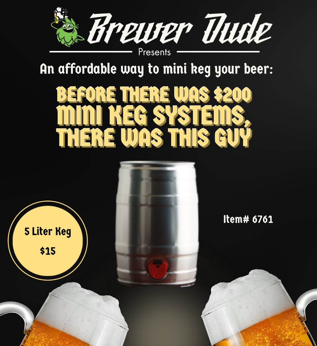 brewerdudestore's tweet photo. Where's all the thrifty brewers at? This mini keg setup is $15 and I use it all the time. go get one! https://t.co/91qhIhxnBs https://t.co/OIVPGUeWSK