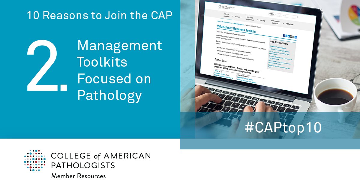 Pathologists's tweet photo. #CAPtop10➡️ Take your practice to the next level with management toolkits designed specifically for pathology: https://t.co/mHAREQBRQN. https://t.co/wt1LosBrka