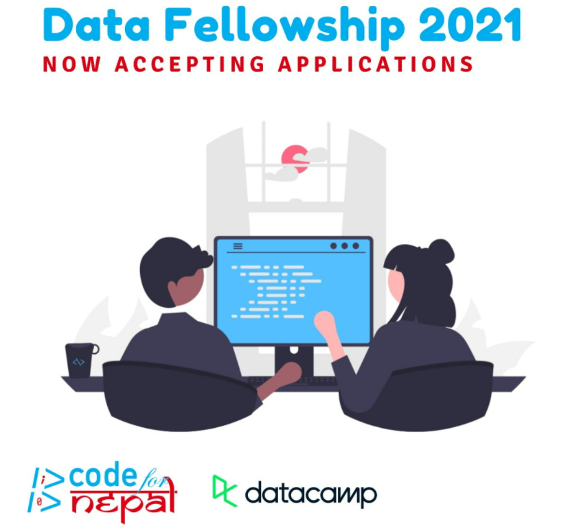 codefornepal's tweet image. OPPORTUNITY: Apply now for the 2nd cohort of data fellowship to earn a certificate from @DataCamp, get mentorship from experts in the field, and rewards...
Every Nepali no matter where/who they are can apply:
codefornepal.org/data-fellowshi…
#DataCampDonates #Dataliteracy #DataScience