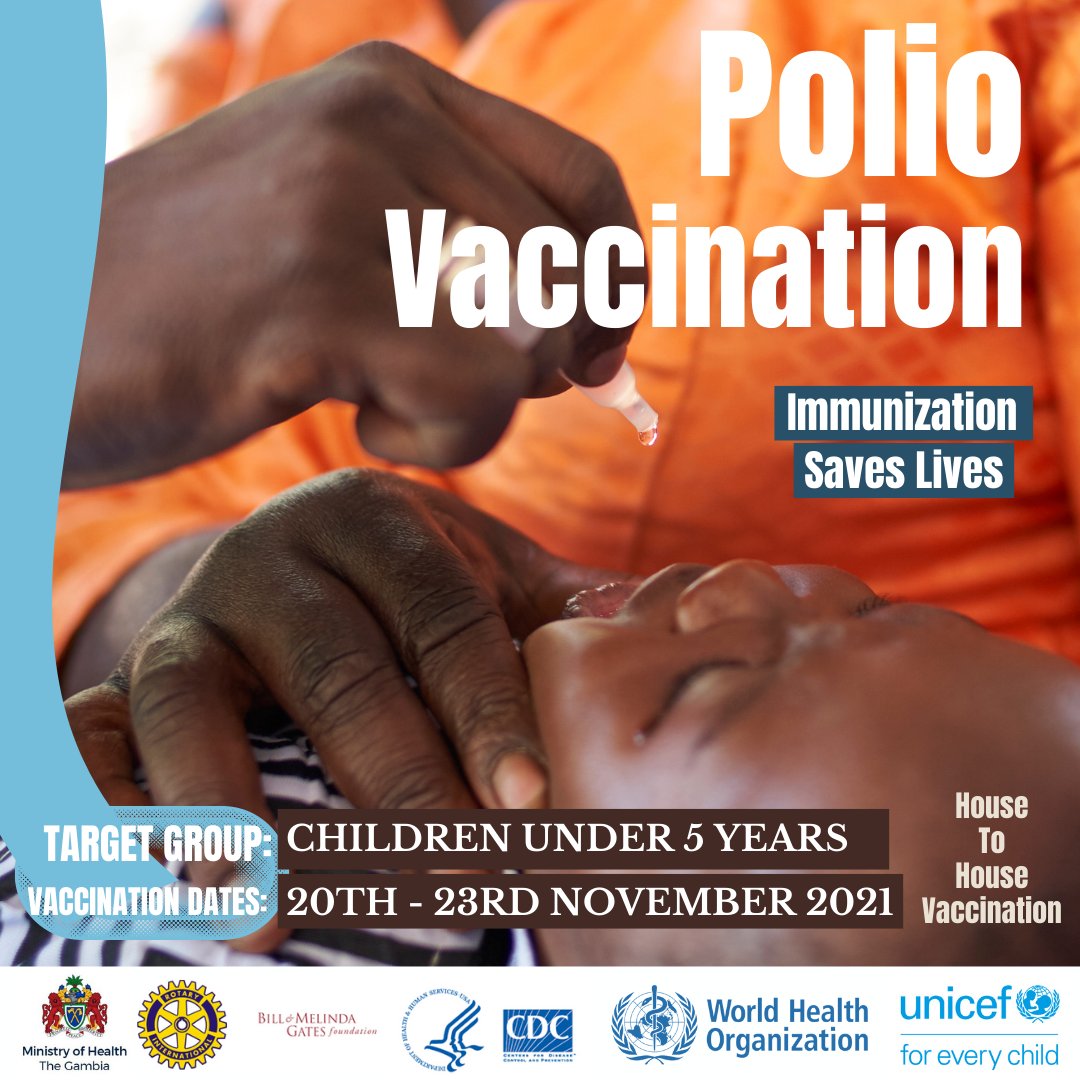 Every child has the right to a life free from #Polio and other vaccine-preventable diseases.

The best way to protect children and stop the spread of the poliovirus is to vaccinate all children.

#EndPolio #VaccinesWork