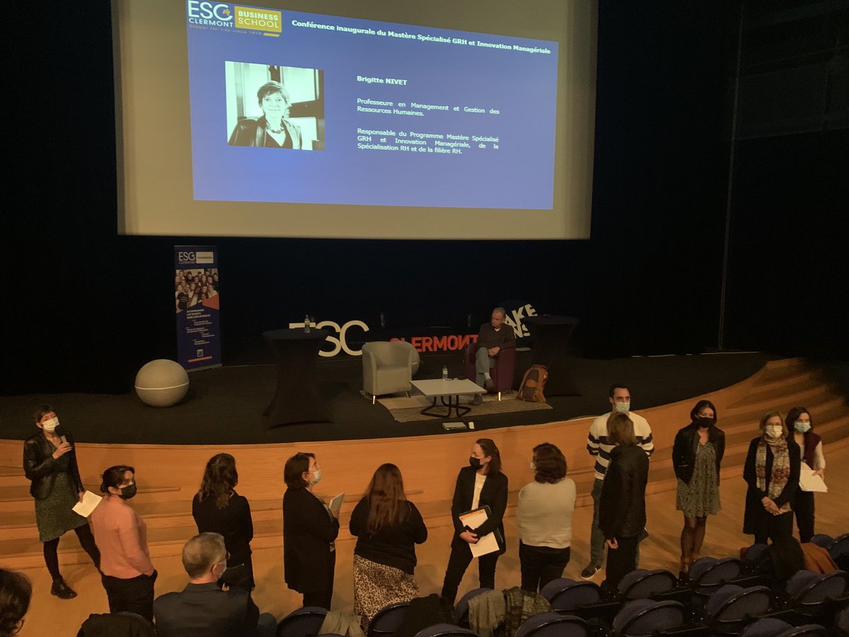 Top départ de la conférence sur les paradoxes du travail contemporain par Thomas Coutrot #sensautravail #management dans le cadre du MS GRH et innovation managériale ⁦@ESCClermont⁩