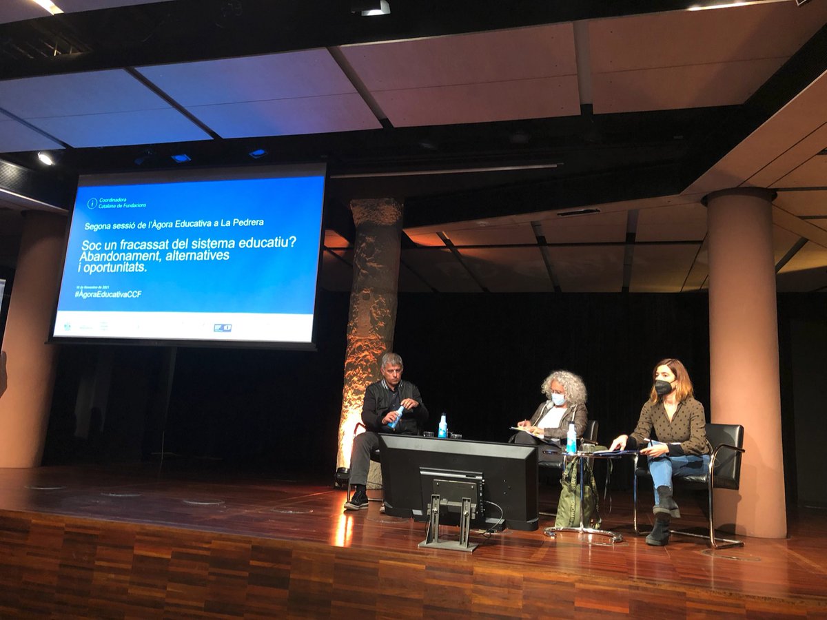 ricardcoma's tweet photo. Avui som a l’Àgora Educativa a La Pedrera per participar en la jornada que abordarà l’abandobament escolar 16-24 anys i totes les oportunitats que el sistema ofereix, que organitza @CCFundacions  @PedreraFundacio https://t.co/GaXJEkdvYQ