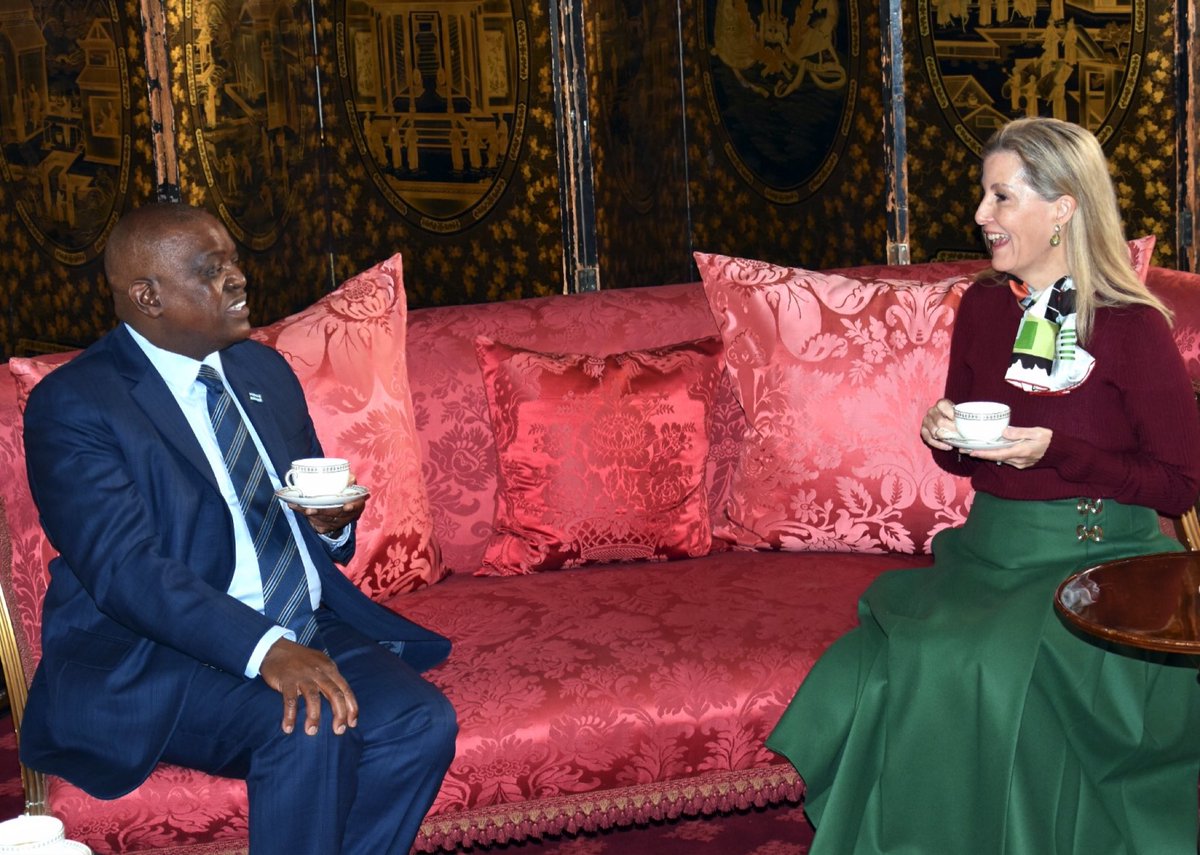 The Countess of Wessex received the President of Botswana, His Excellency Mokgweetsi Masisi, at St James’s Palace this morning.

HRH and HE discussed their shared passion for eliminating avoidable blindness, and the achievements of eye health care systems across Botswana.