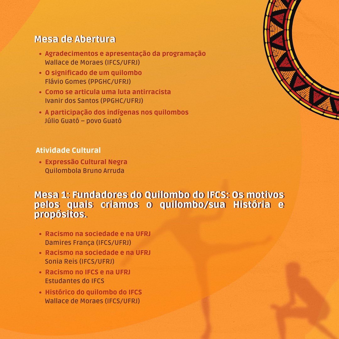 WallacedeMorae5's tweet photo. Evento de fundação do Quilombo do IFCS/UFRJ. https://t.co/w7VuzmhN84