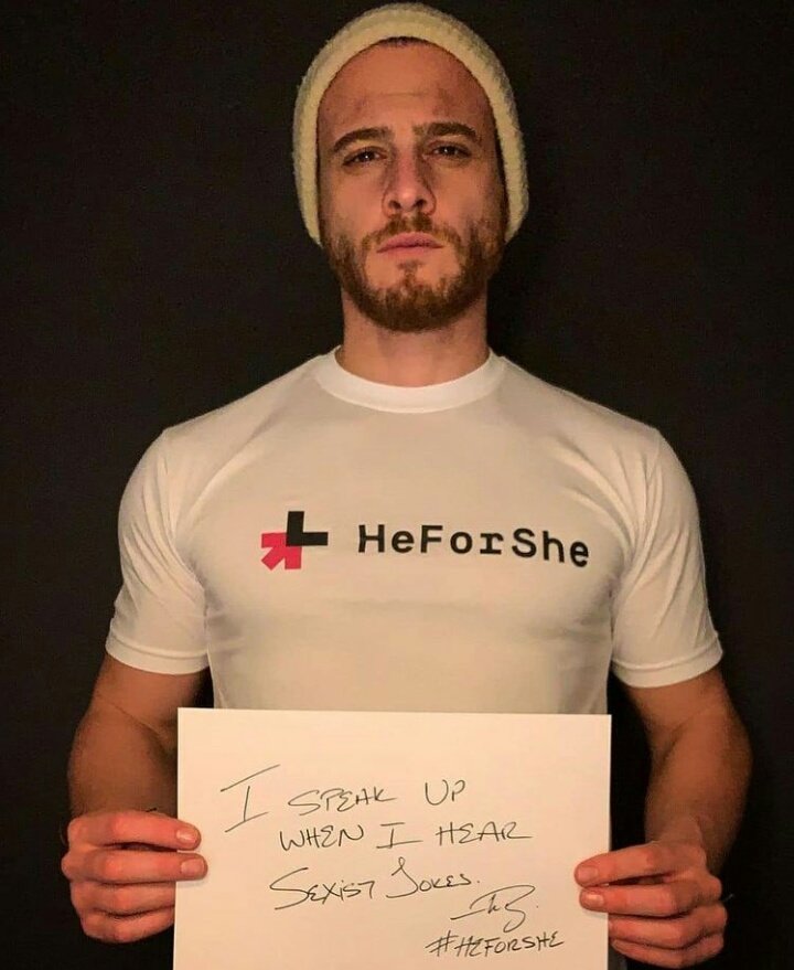 gabu_gm2's tweet photo. Cómo no admirarlo?! Él alza su voz por nosotras....
Eres grande #KeremBürsin 
#heforshe https://t.co/A7K4bCSmog