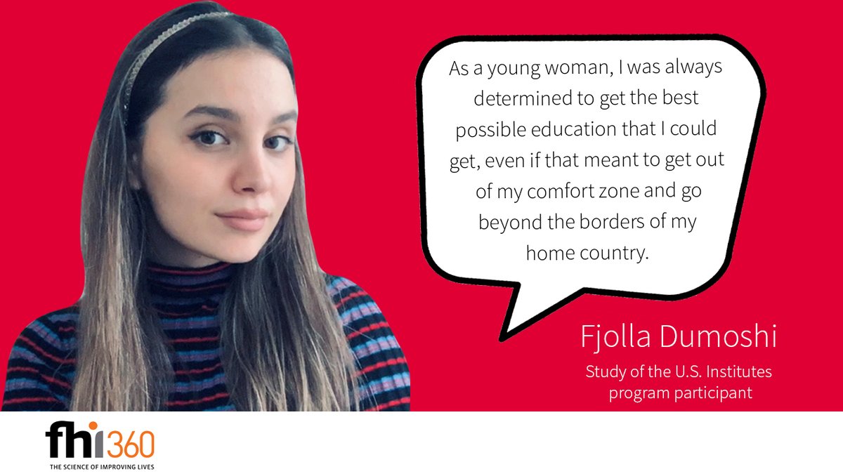 fhi360's tweet image. Everyone deserves access to education. That’s why Fjolla Dumoshi created EdSpot for her @ECAatState program’s capstone project. 

Learn more in our latest blog post: bit.ly/3wPtiXj
#IEW2021 
#SUSIAlumni
