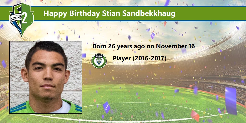 TheSounderFan's tweet photo. Happy Birthday Stian Sandbekkhaug 🎂 🎁
#AlwaysASounder #SounderBirthday 
Details: https://t.co/0hnFaGmj3V https://t.co/Z3vopnb83b