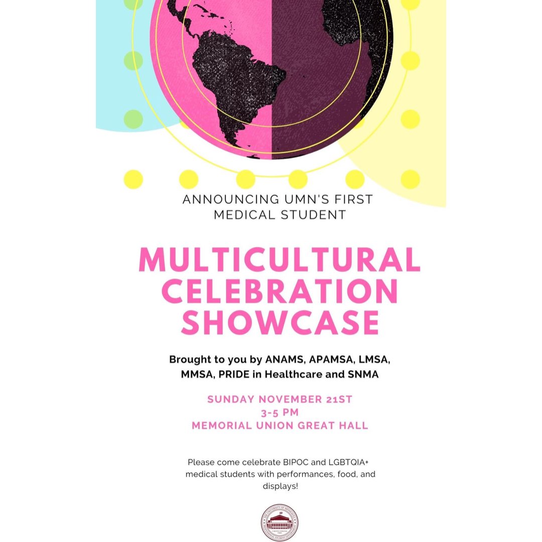 Come learn about different cultures, eat great food, and watch performances from our talented peers THIS Sunday!!