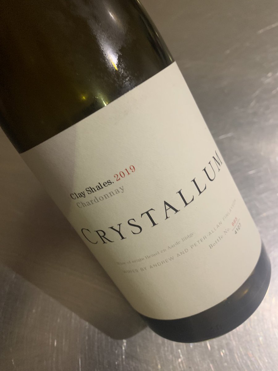 We’ve been massive fans of <a href="/crystallumwines/">PeterAllanFinlayson</a> since their very first vintage and their wines seem to get better each year. Awarded winemaker of the year by <a href="/timatkin/">Tim Atkin</a> their 2019 Clay Shales Chardonnay was drinking beautifully at the weekend. Top stuff!