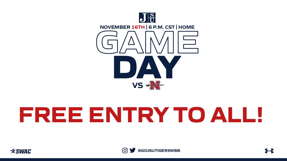 GoJSUTigers's tweet image. It’s your chance to see the defending SWAC champions tonight at 6 p.m. for FREE 

#BleedTheeBlue x #ProtectTheeBlock x #InFlightMode