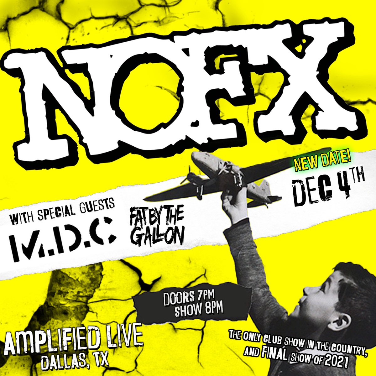 NOFX (@nofxband) on Twitter photo Dallas TX, we moved our show to Dec 4th due to a covid outbreak in <a href="/FatMike_of_NOFX/">Mike Burkett</a> studio. Dallas TX, we moved our show to Dec 4th due to a covid outbreak in <a href="/FatMike_of_NOFX/">Mike Burkett</a> studio.