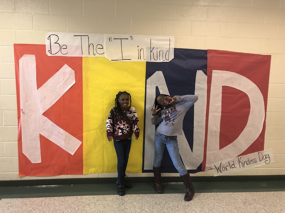 Celebrating World Kindness Day at Moreland Road Elementary with these awesome students!