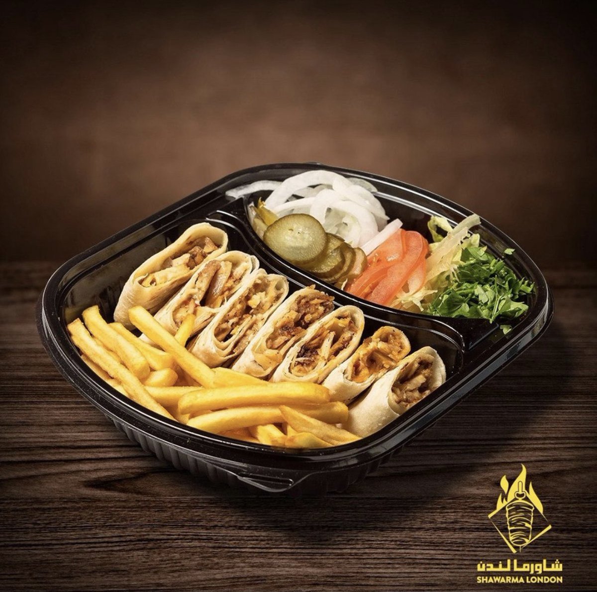 عدل مزاجك واطلب شاورما عربي 🌯😍
#شاورما_لندن 
#شاورما