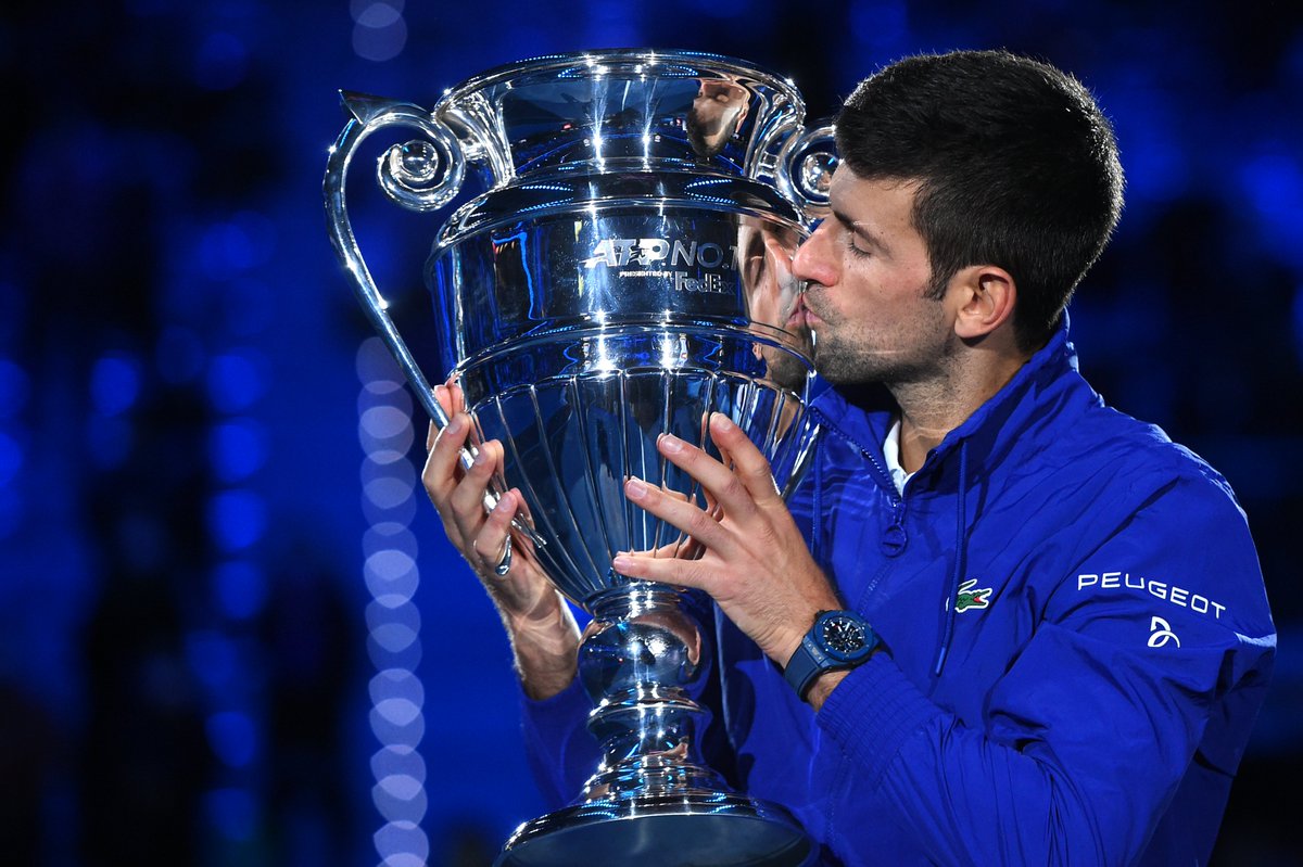 Lacoste's tweet photo. MADE TO BREAK RECORDS.⭐️
Congrats @DjokerNole on your 7th year as a world N1!
#PlayCollective #TeamLacoste https://t.co/uJTwoMcrzP