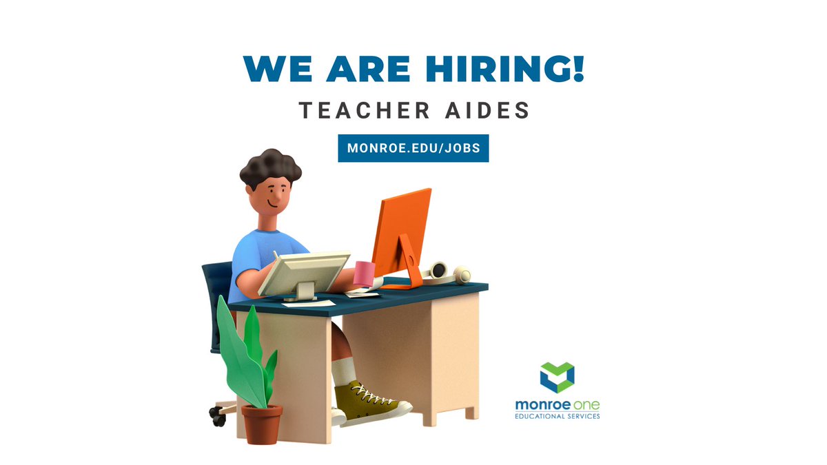 Enjoy great benefits and a 10-month school schedule, with summers and holidays off.
Visit monroe.edu/Page/8028 for more information on why you should come work with us!