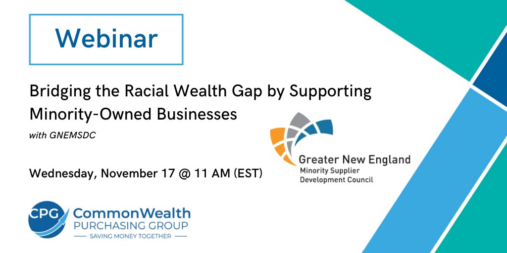 Interested in learning more about racial equity and minority-owned businesses? Join us and Peter Hurst, President &amp; CEO of the GNEMSDC, for a webinar on strategies for increasing your MBE spend and the socioeconomic impact on health and well-being. 
massleague.zoom.us/webinar/regist…