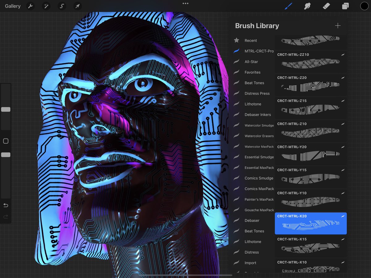 SteveTalkowski's tweet photo. Check out @actiondyne new brush set for @Procreate 5.2! https://t.co/8IC3RHlR3T