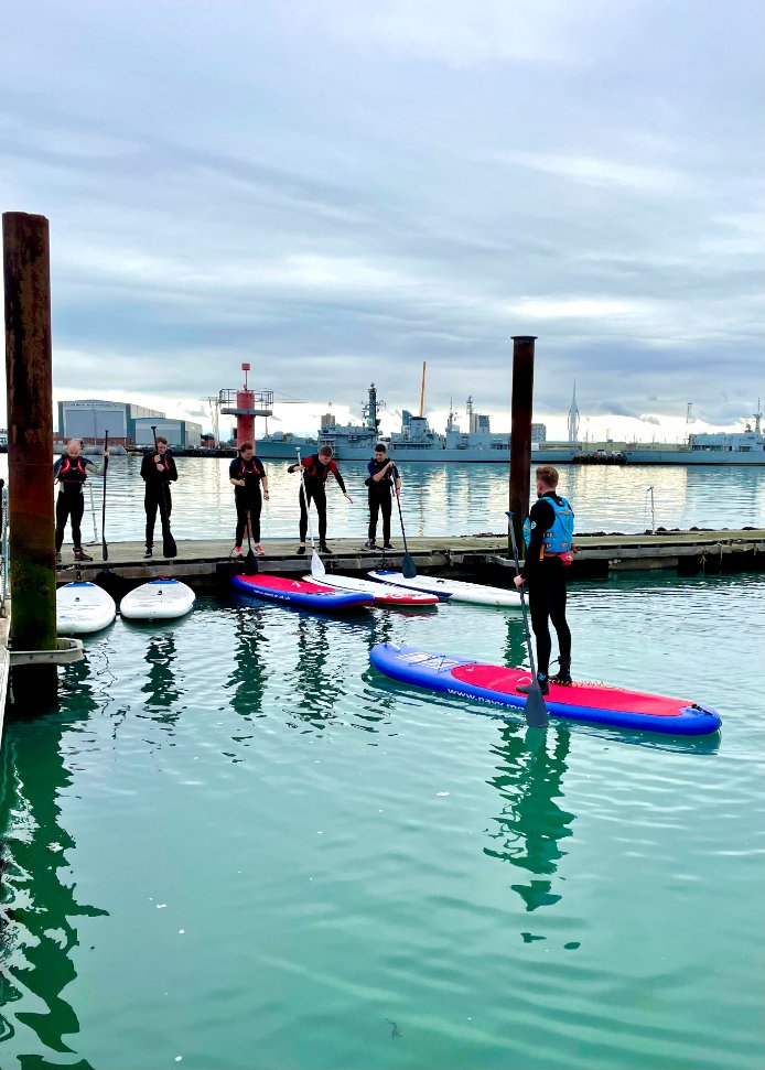 NAVYfit's tweet photo. @HMSPWLS took part in a #SUP and #kayaking taster session with LPT Duffy at the Sailing Centre on Whale Island.
โน๏ธ Interested in #adventuroustraining? For more info on what's available to your Unit and how to get involved, contact your Unit PT staff or regional #RNATT.
#NAVYfit https://t.co/l6uEp6BnS7