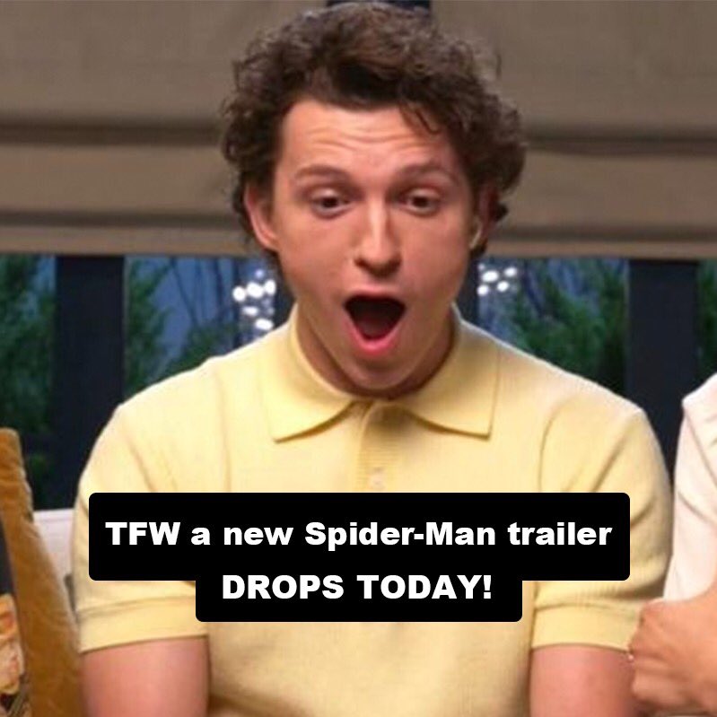 Sony's tweet photo. Today’s mood. #SpiderManNoWayHome https://t.co/5hatCQwQ2N