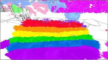 художественное рисование. рисовалка цвета. рисование по цветам. краски и раскраски.