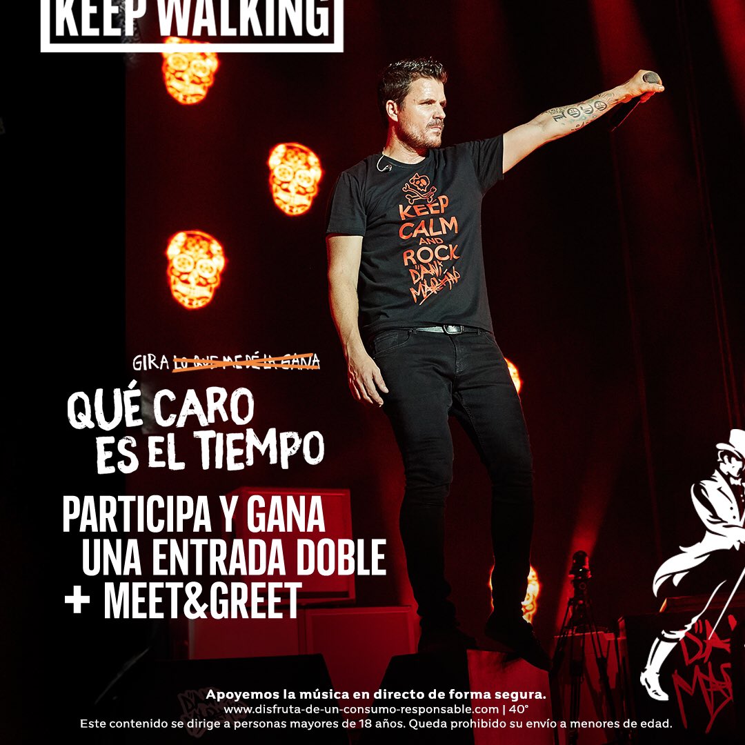 _danielmartin_'s tweet photo. Habéis agotado entradas para muchos conciertos! Por eso, la única forma de conseguir una es gracias a @johnniewalker_. Entra en https://t.co/SojRvYNHFx participa en el concurso y gana una de las 5 entradas dobles con meet&amp;greet para cada concierto. #KeepWalkingTogether #Publi https://t.co/2g1HTejobc