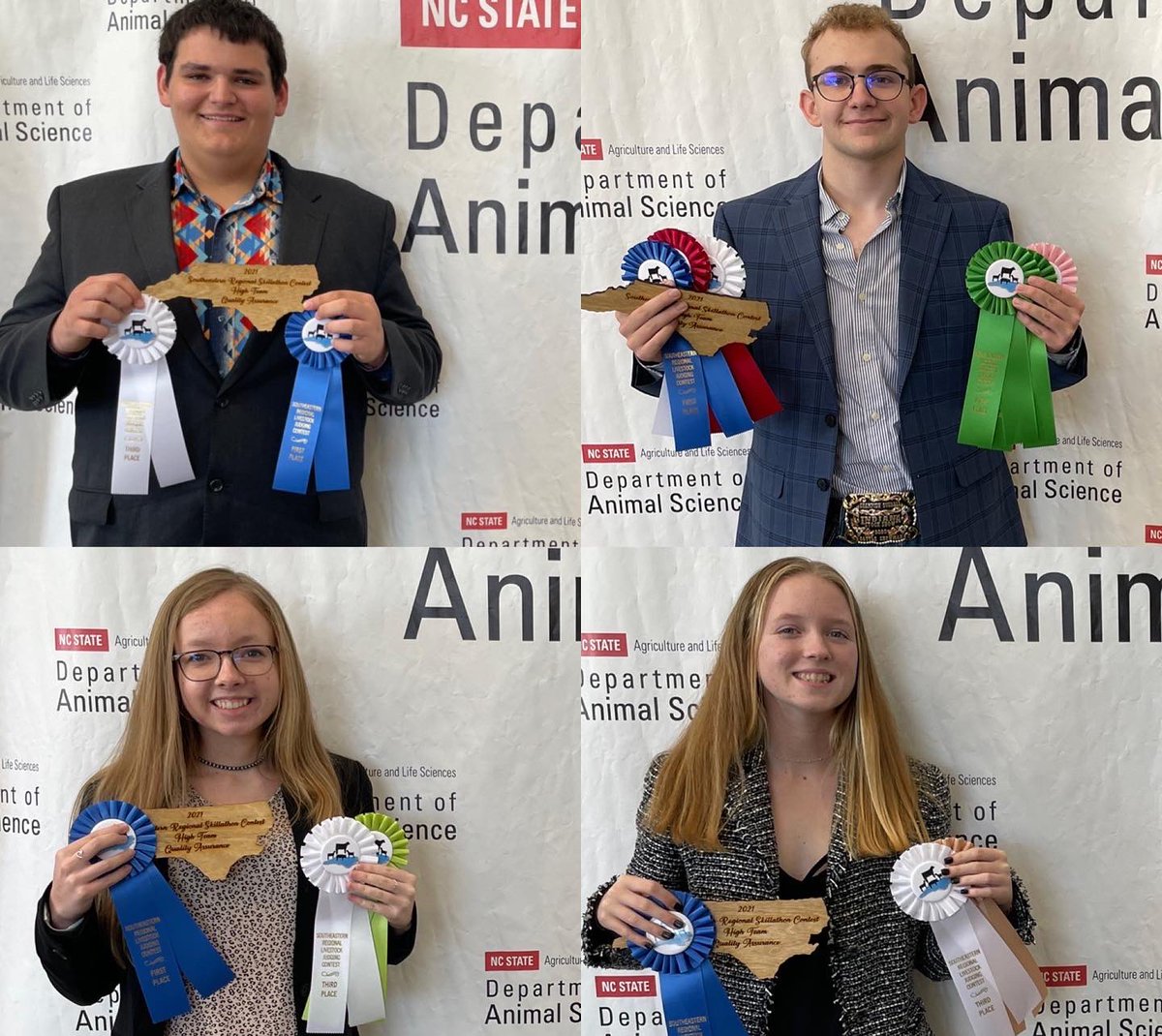 EH_FFA's tweet photo. Congrats to the Livestock Skill-a-thon team that recently competed in the Southeastern Regional Contest. The team of Kendall, Kinley, Ashton, &amp; Dom was the high team in Quality Assurance &amp; tied for 3rd team overall!! Great job team! Way to represent EH and Indiana! #EHRoyalPride https://t.co/HElv0lWX8T