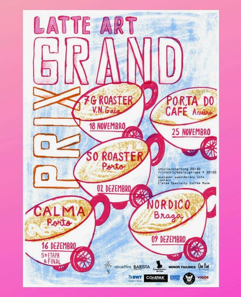 BARISTAMAGAZINE's tweet photo. The Latte Art Grand Prix is a 5-week event in Portugal and we’ve got all the details about it at Barista Mag Online today—link in profile! 

#latteart #baristacomp #cuptasters #portugalcoffee #portocoffee #coffeecompetitions #coffeecommunity #bar… https://t.co/dDIZz7Q1l6 https://t.co/Q9HRkiTUA2