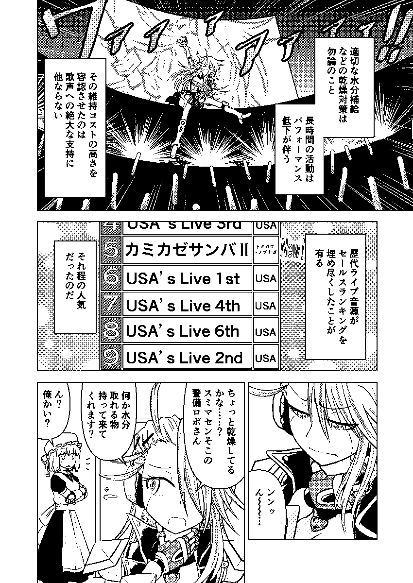 出来た…「歌姫ロボ子がライブ前に最終調整する話」が… #ロボ子の日常