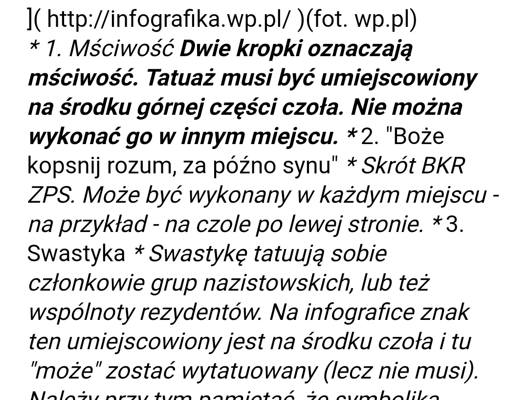 mistiyeo's tweet photo. ❗DZIEWCZYNY BARDZO WAŻNE❗
macie tu trochę informacji o "więziennych tatuażach" recydywistów, które w przyszłości mogą uratować wam nawet życie! pod spodem zamieszczam więcej zdjęć https://t.co/EMMvCrP984