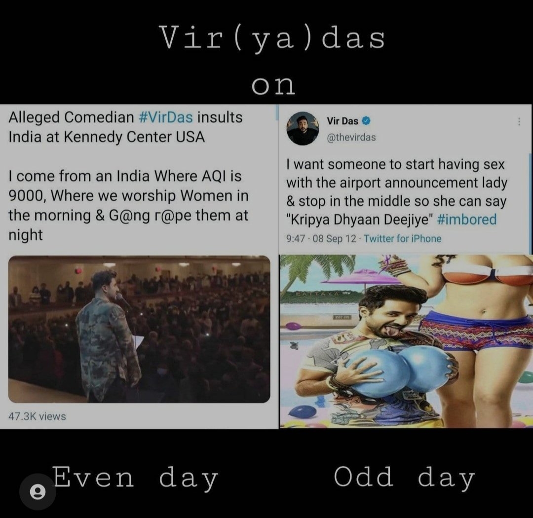 chubhikya's tweet photo. Hey @thevirdas stop narrating your family stories in name of Bharat...
Your family is not Bharat #VirDas https://t.co/IiJHKyqMwz