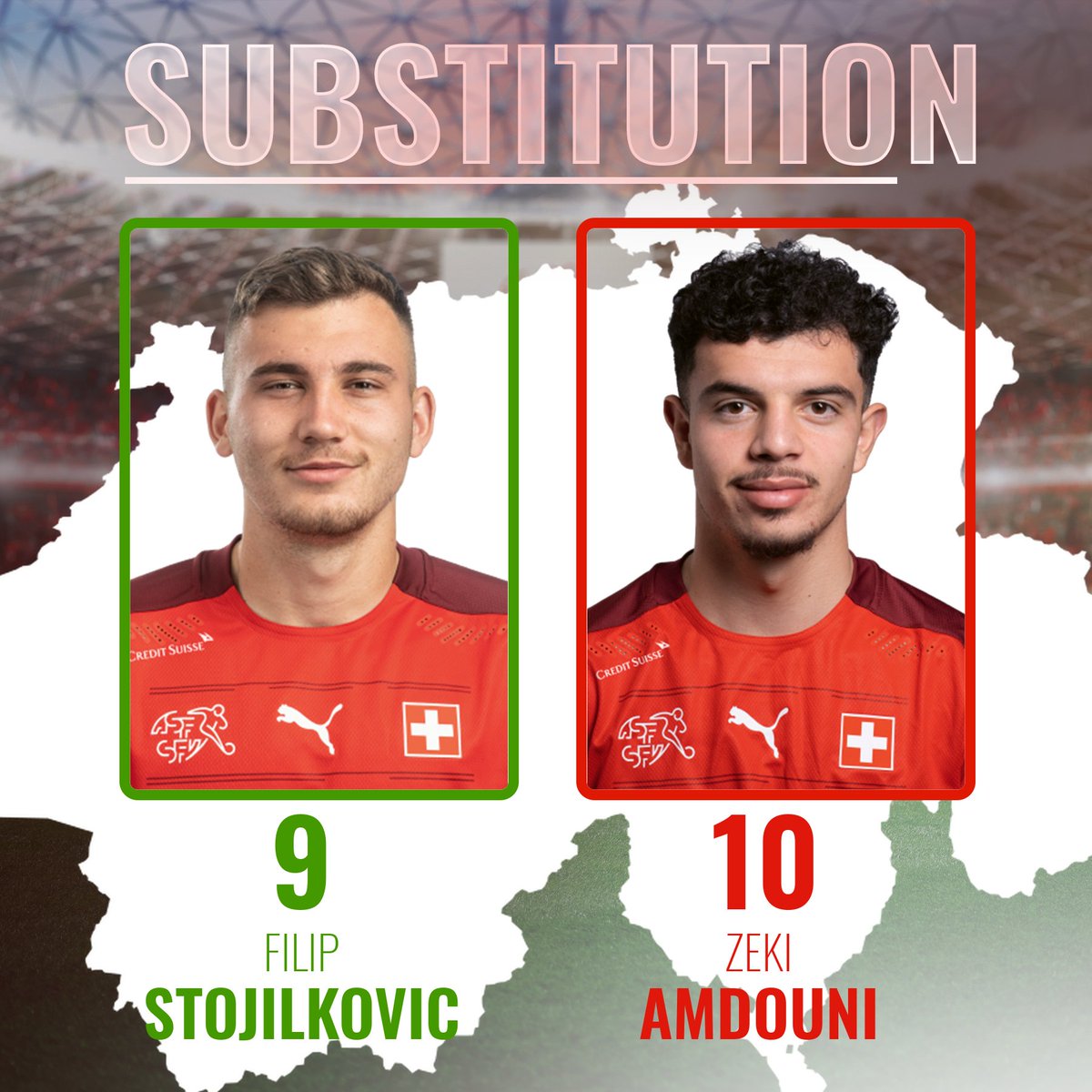 nati_sfv_asf's tweet photo. 83' 🔄
*0:1
#mission21 #U21EURO #WALSUI https://t.co/4PnH4muRk8