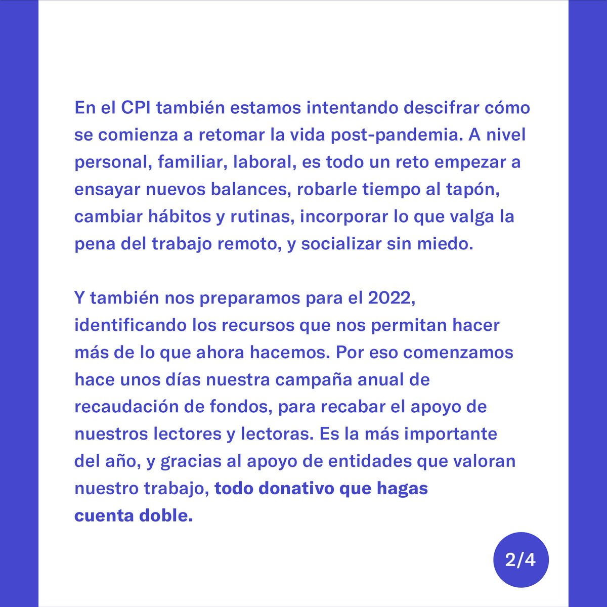 cpipr's tweet photo. El periodismo investigativo tiene detractores poderosos. Te compartimos un mensaje importante de nuestra Directora Ejecutiva, Carla Minet. Apoya nuestra gestión HOY y tu donativo cuenta DOBLE. 👉🏼https://t.co/FpThL7I7Vz https://t.co/puxQhhpSk2