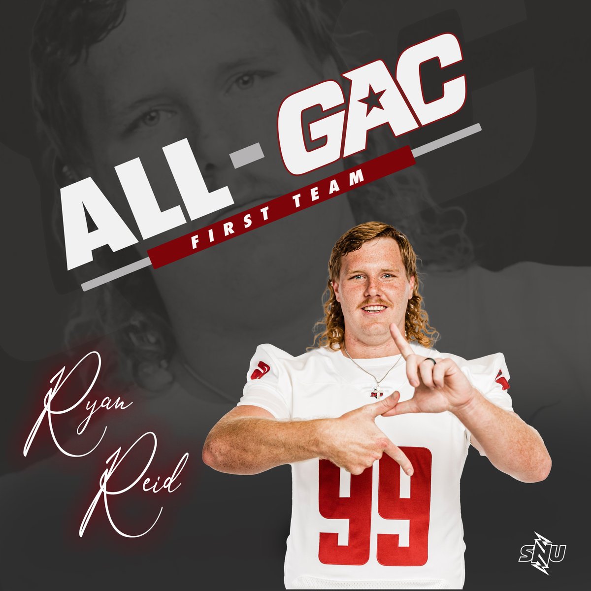 Congrats to our guy @Ryan_Reid99 on being named to the All-GAC First Team!

#BoltsUp⚡️