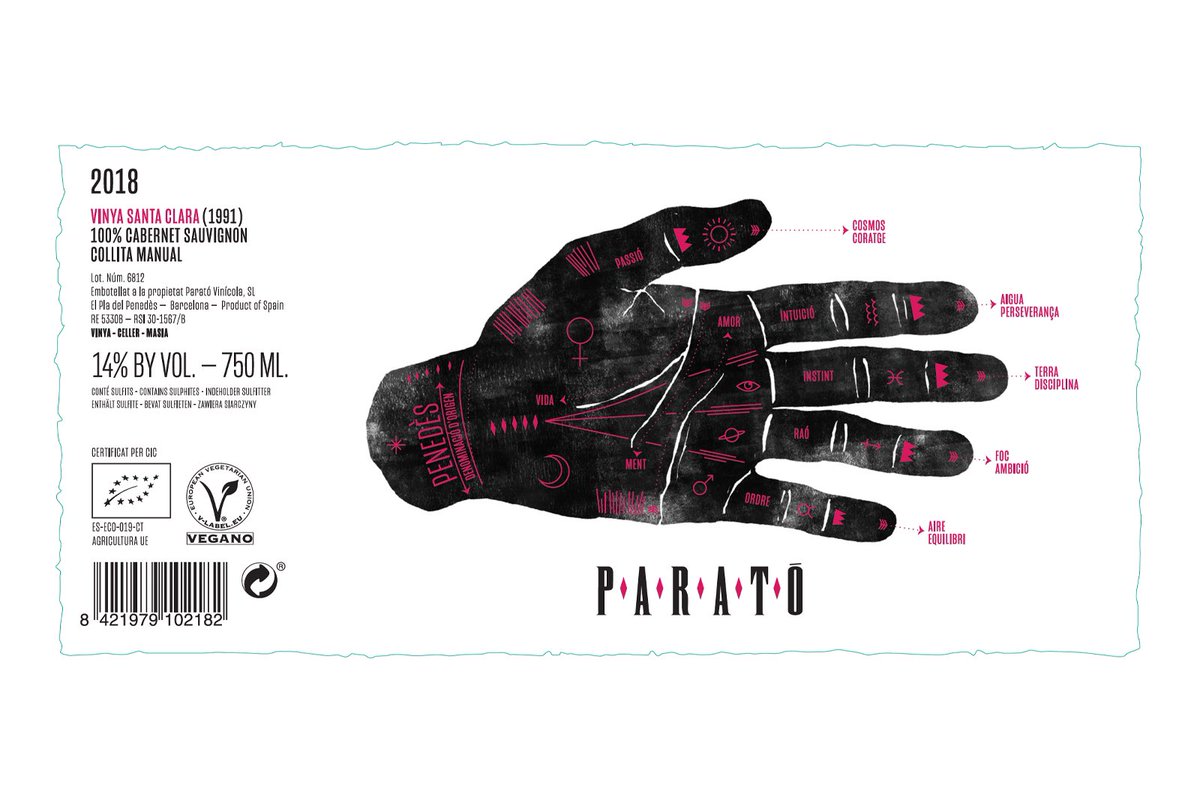 Així és la nova imatge de Santa Clara de @cellerparato. Un vi plè d’història, de saviesa popular, de llunes i mística.

📷 @fotofont 

#wine #winelover #penedes #cabernetsauvignon #winedesign #packaging  #designfrombarcelona #graphicdesigncommunity #graphicdesign #graphic #design