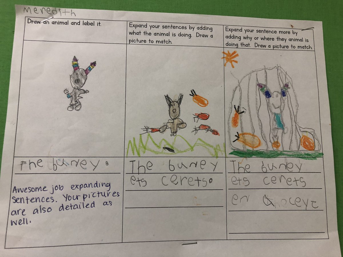 LGE__HCS's tweet photo. Look at how our kindergarteners expanded their sentences!! https://t.co/RGUQ5m4MHq