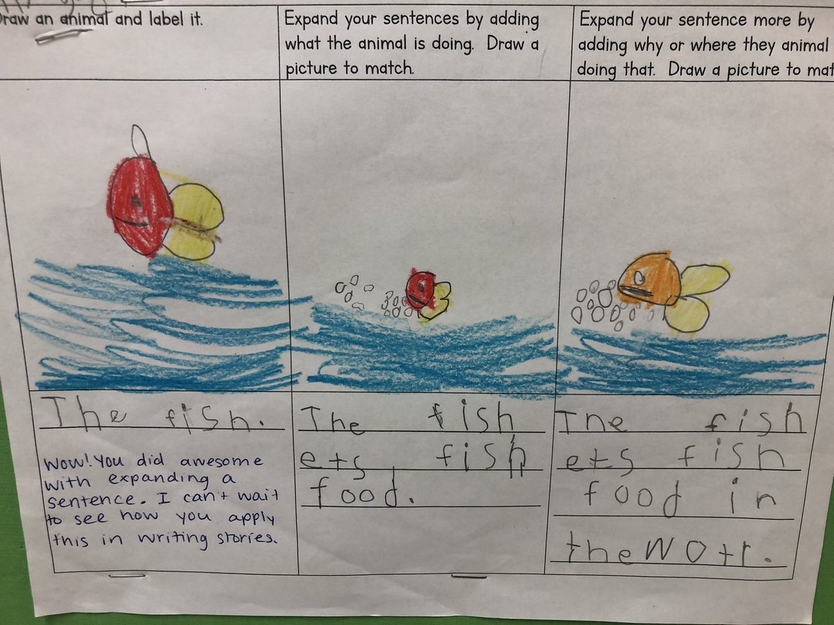 LGE__HCS's tweet photo. Look at how our kindergarteners expanded their sentences!! https://t.co/RGUQ5m4MHq