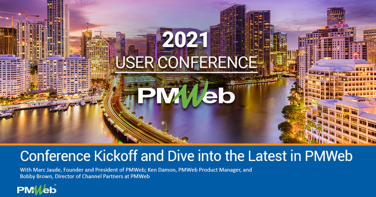 PMWeb's tweet photo. Thank you to all the speakers and attendees who helped make this year's PMWeb Virtual User Conference a resounding success. https://t.co/hBhnwoLfLL