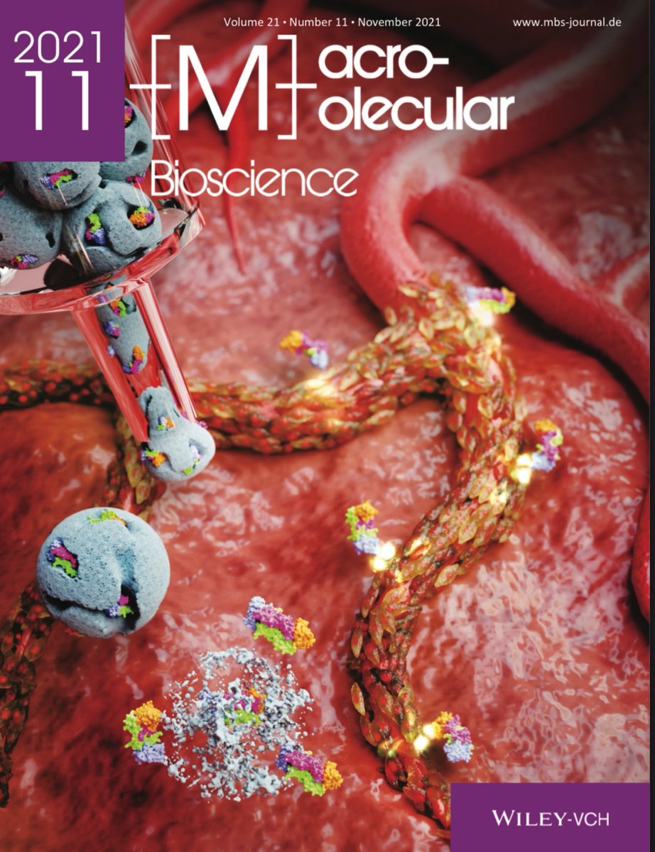 drewkimringodad's tweet photo. So excited to see our cryogel microparticles (CMP) paper featured on the front cover of Macromolecular Bioscience @AdvSciNews @KNUT_PR https://t.co/kpwm9zqSPm
