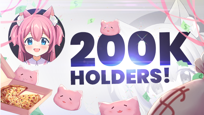 200k+ HOLDERS! 🎉🥳

Catgirl has seen some extraordinary organic growth, imagine what we can do in the future! 🚀

#CATGIRLCOIN #BNB #BSC #BSCGems #anime #NFT