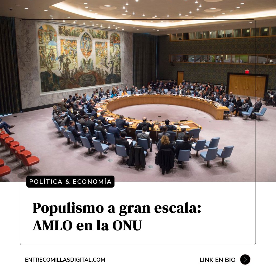 entrecomdigital's tweet photo. La participación en el #CSNU de #AMLO se caracterizó por una propuesta profundamente similar a las acciones populistas que realiza activamente en #México. ¿Qué impactos y desafíos puede tener tal idea?

Por: Xavier Fregoso

ARTÍCULO ⬇️
https://t.co/cpN7o9sF6z

#entrecomillas https://t.co/4LTHFCytvF