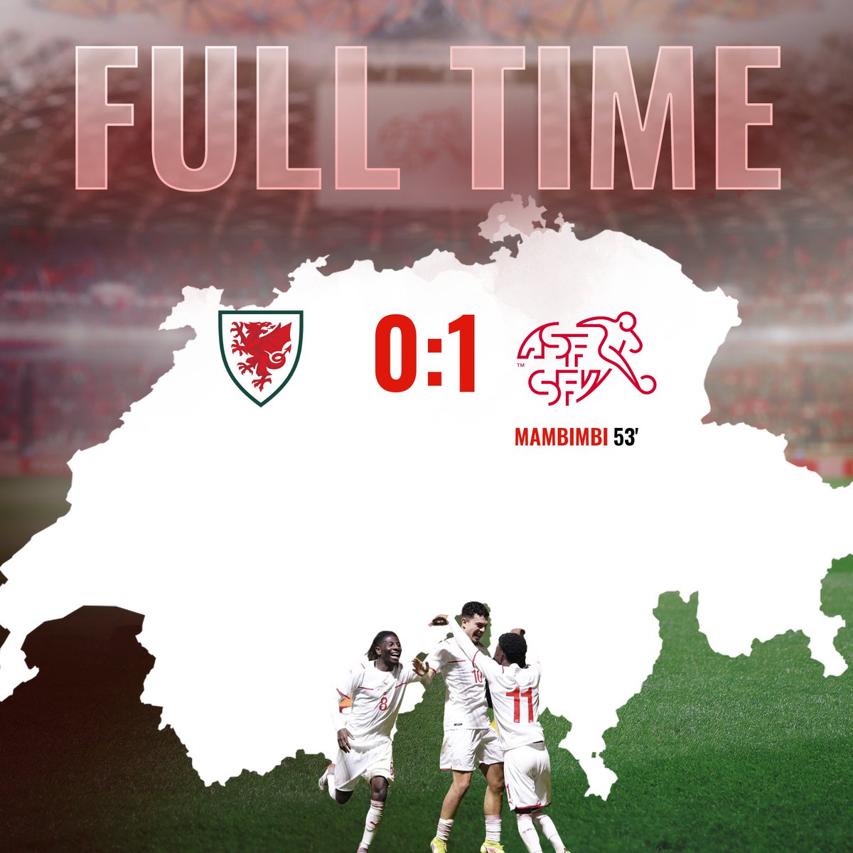 nati_sfv_asf's tweet photo. ✅ Sieg in Wales. 6 Spiele, 16 Punkte.
Victoire au Pays de Galles. 6 matchs, 16 points.
Vittoria in Galles. 6 partite, 16 punti.
#mission21 #U21EURO #WALSUI https://t.co/arJK8WCytY
