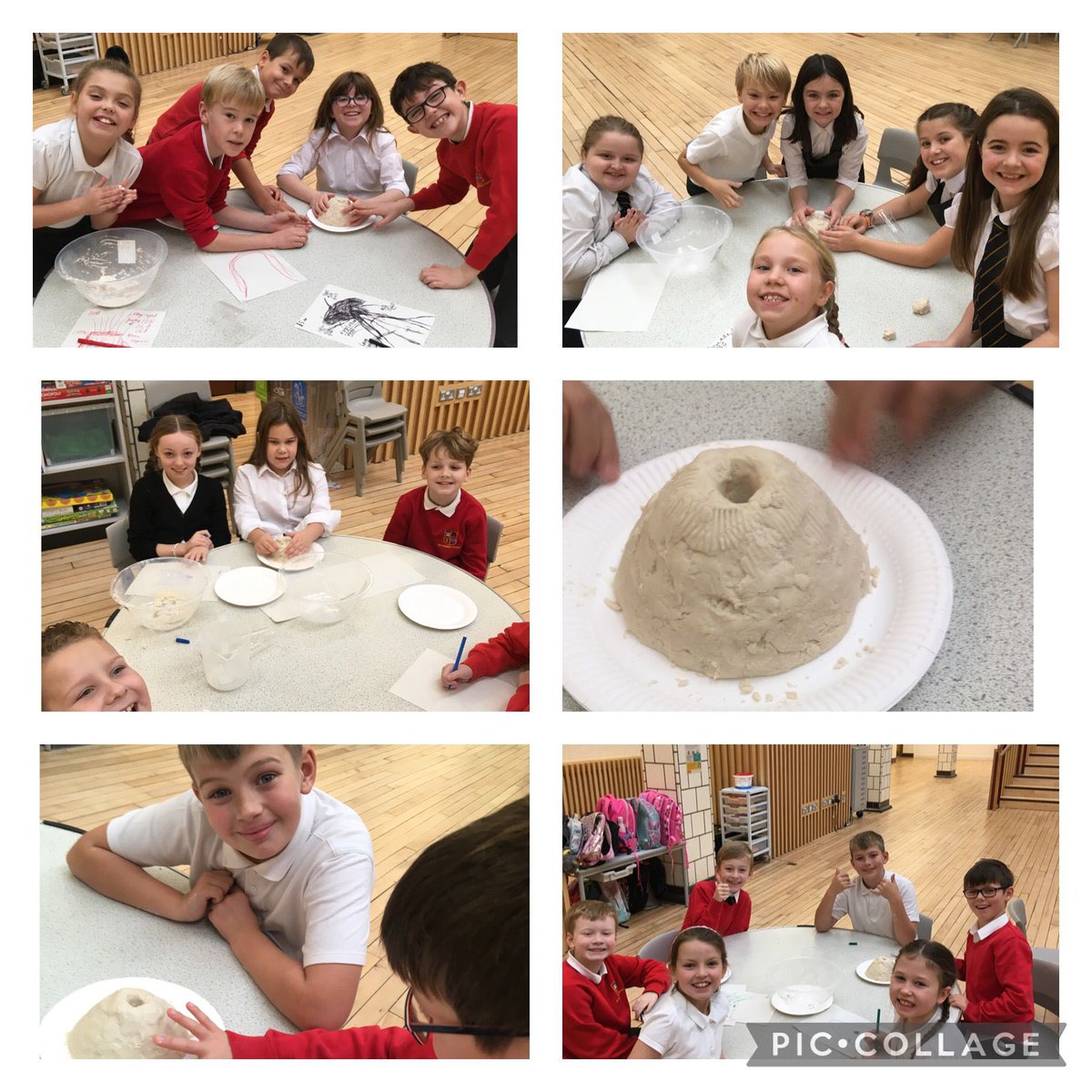 AyrGrammar's tweet photo. P5B have started their new topic on natural disasters. They made volcanoes this morning. #volcano #naturaldisaster #experiment #teamtask https://t.co/jCMxbkWWne