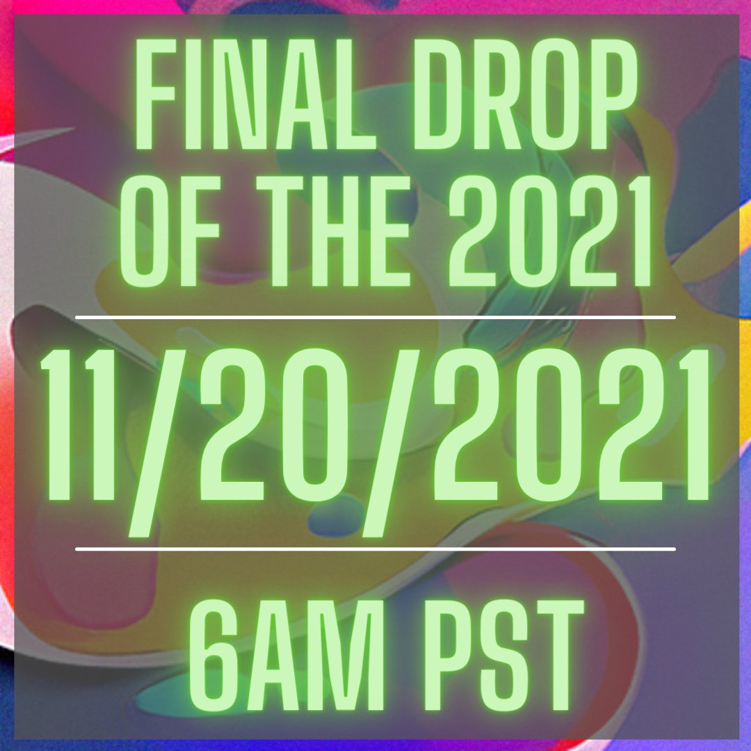 jobbyoriginal_'s tweet photo. IT'S OFFICIAL!! The 3rd and FINAL #NFT collection of 2021 will drop this Saturday, November 20! This highly anticipated drop will feature 300 unique art pieces that are 100% generated by artificial intelligence. https://t.co/LsSMMetOOr
